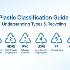 Guida alla classificazione delle plastiche: il simbolo LDPE 4 indica il polietilene a bassa densità, da conferire nella raccolta differenziata della plastica.