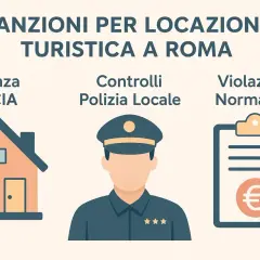 Sanzioni per locazione turistica a Roma: senza SCIA, controlli Polizia Locale e violazioni normative con multe.