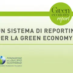 Un sistema di reporting per la green economy e sviluppo sostenibile. Logo della Fondazione per lo Sviluppo Sostenibile.