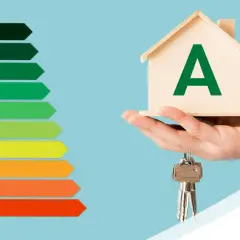 Casa con classe energetica A1, simbolo di efficienza e risparmio. Chiavi in mano per un futuro sostenibile.