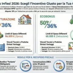 Guida ai bonus per la casa: Enea, sostituzione solo vetri e detrazioni fiscali. Confronto tra Bonus Ristrutturazione ed Ecobonus per infissi.