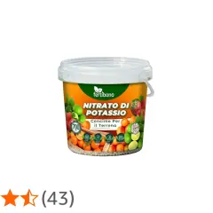 Secchio di nitrato di potassio Fertibono, concime per il terreno, ideale per agrumi e alberi da frutto, per eliminare i ceppi e favorire la crescita.
