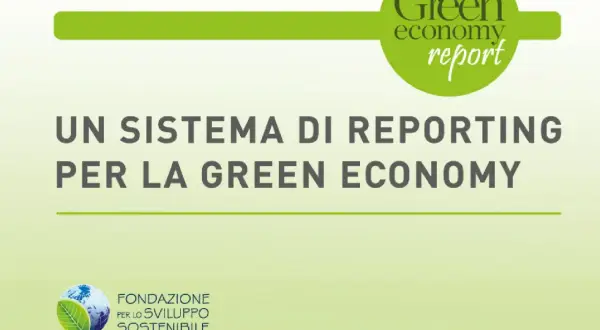 Un sistema di reporting per la green economy e sviluppo sostenibile. Logo della Fondazione per lo Sviluppo Sostenibile.