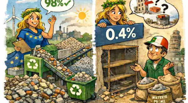 Europa raggiunge il 98% di riciclo, mentre l'Italia lotta con lo 0.4%. Un futuro di zero waste europe è possibile, ma serve impegno.