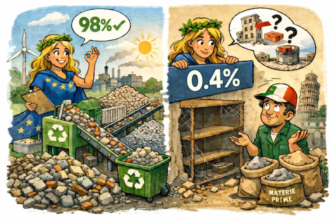Europa raggiunge il 98% di riciclo, mentre l'Italia lotta con lo 0.4%. Un futuro di zero waste europe è possibile, ma serve impegno.