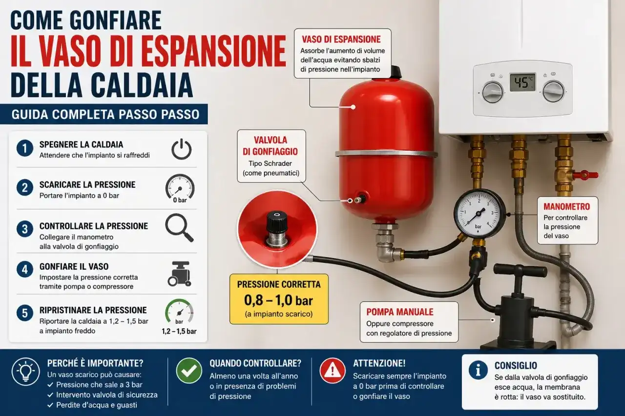 Vaso espansione scaldabagno - Montaggio e errori da evitare