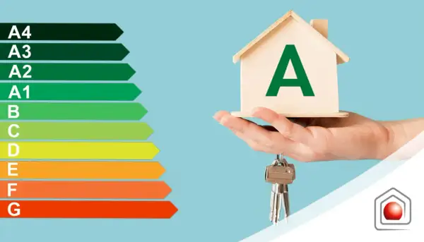 Casa con classe energetica A1, simbolo di efficienza e risparmio. Chiavi in mano per un futuro sostenibile.
